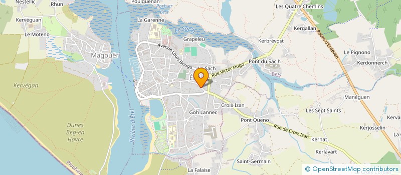 localisation de l'entreprise SOLUTION TRAVAUX  ETEL