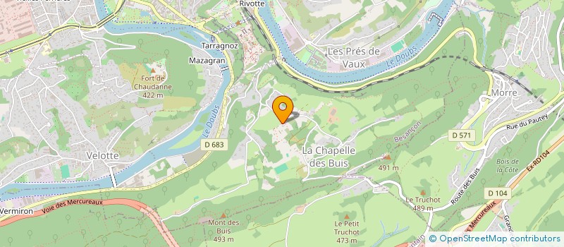 localisation de l'entreprise SOLUTION TRAVAUX SARL  BESANCON