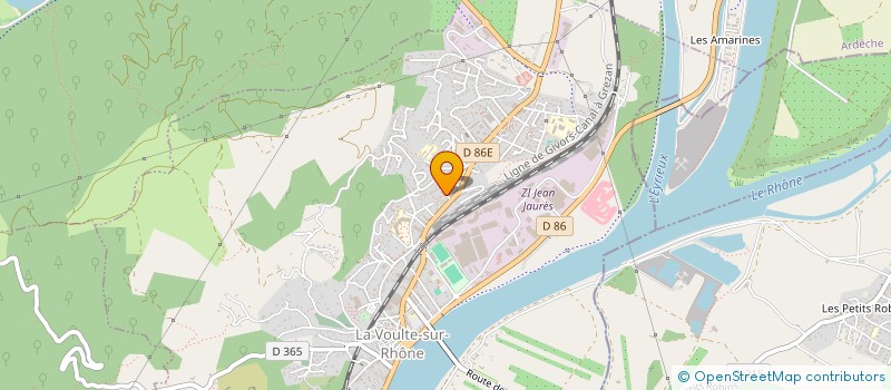 localisation de l'entreprise SOLUTIONET  LA VOULTE-SUR-RHONE
