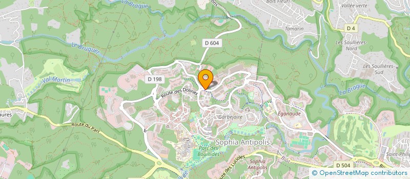 localisation de l'entreprise SOLUTIONS 30 TP  VALBONNE