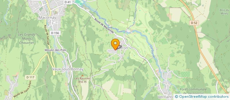 localisation de l'entreprise SOLUTIONS 39 - PEINTURE, MARQUAGES ET AMENAGEMENTS URBAINS  MOIRON