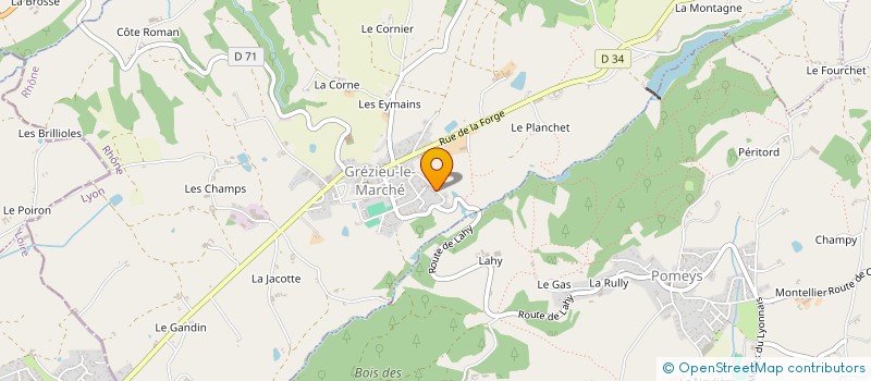 localisation de l'entreprise SOLUTIONS.4I  GREZIEU-LE-MARCHE