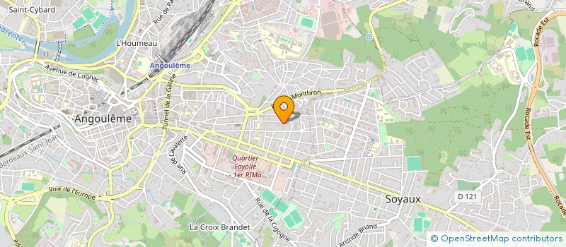localisation de l'entreprise SOLUTIONS ADMINISTRATIVES COMPTABILITES INTERNET à ANGOULEME