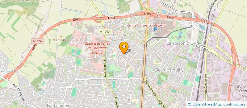 localisation de l'entreprise SOLUTIONS ANALYSES METIERS à DIJON
