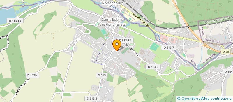 localisation de l'entreprise SOLUTIONS CHAUFFAGE SERVICES à SAINT-LUBIN-DES-JONCHERETS