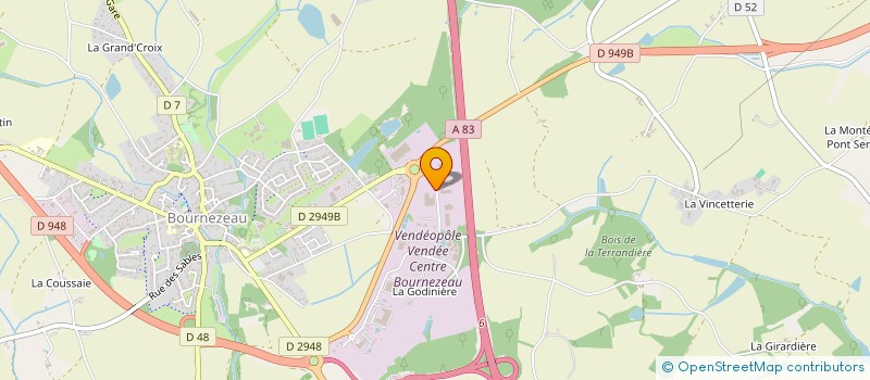 localisation de l'entreprise SOLUTIONS CINTRAGE PVC  BOURNEZEAU