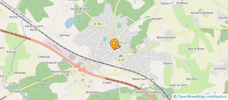 localisation de l'entreprise SOLUTIONS DECHETS  LANDEVANT