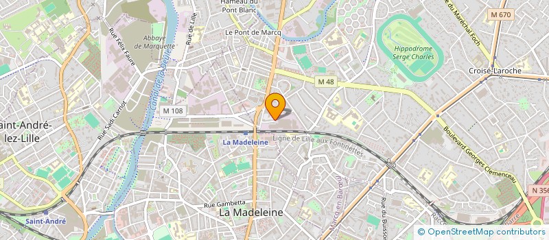 localisation de l'entreprise SOLUTIONS DECORS à MARCQ-EN-BARŒUL
