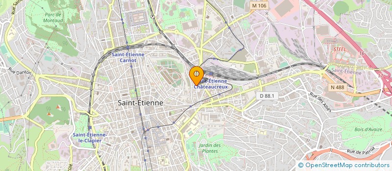 localisation de l'entreprise SOLUTIONS ELASTOMERES  SAINT-ETIENNE