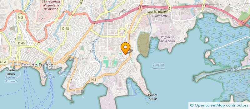 localisation de l'entreprise SOLUTIONS ELECTRIQUE CARAIBES  FORT-DE-FRANCE