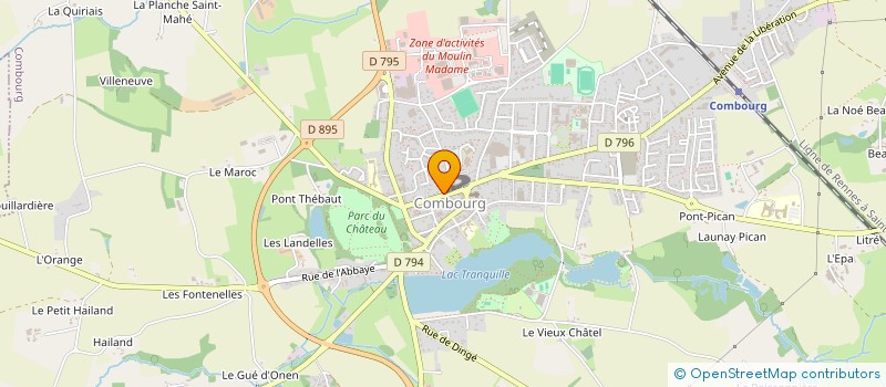 localisation de l'entreprise SOLUTIONS FINANCES DE LA BAIE  COMBOURG