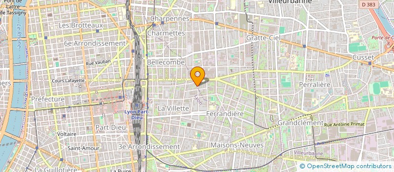 localisation de l'entreprise SOLUTIONS GLOBALES  VILLEURBANNE