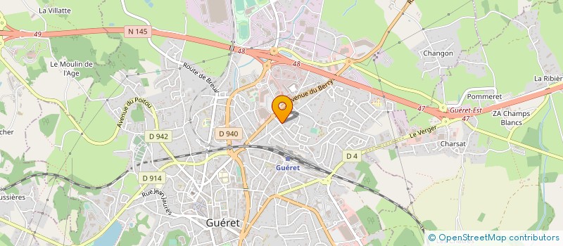 localisation de l'entreprise SOLUTIONS HABITAT 23  GUERET