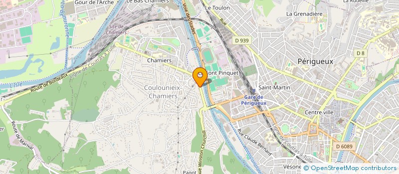 localisation de l'entreprise SOLUTIONS HABITAT à COULOUNIEIX-CHAMIERS