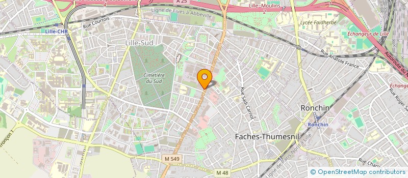 localisation de l'entreprise SOLUTIONS HABITAT à LILLE