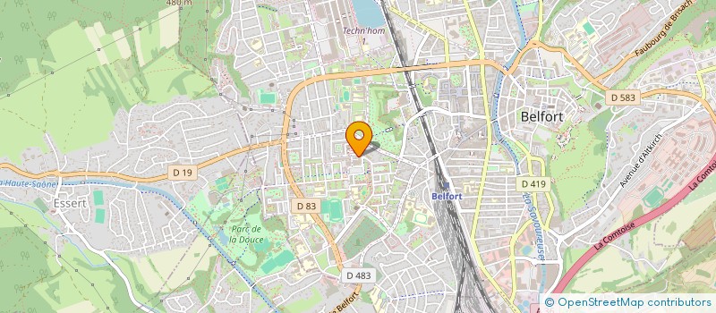 localisation de l'entreprise SOLUTIONS HYDROGENE  BELFORT