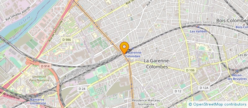 localisation de l'entreprise SOLUTIONS INFORMATIQUES à LA GARENNE-COLOMBES