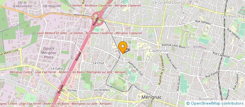 localisation de l'entreprise SOLUTIONS INSTALLATIONS AUTRES CONNECTIONS OPTIQUES  MERIGNAC