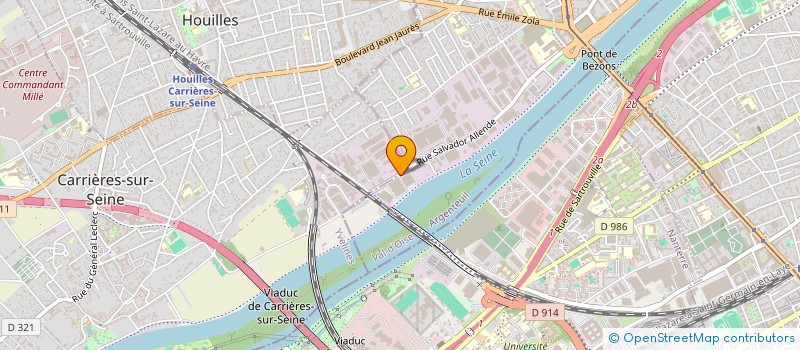 localisation de l'entreprise SOLUTIONS LOGISTIQUES CONDITIONNEMENTS à BEZONS