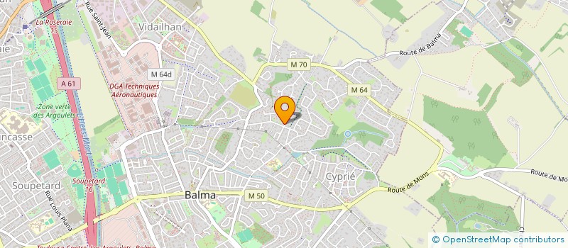 localisation de l'entreprise SOLUTIONS LUMIERE à BALMA