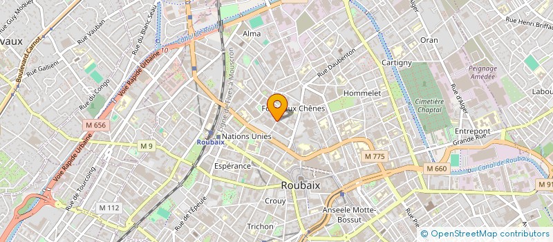 localisation de l'entreprise SOLUTIONS MACHINES OUTILS  ROUBAIX