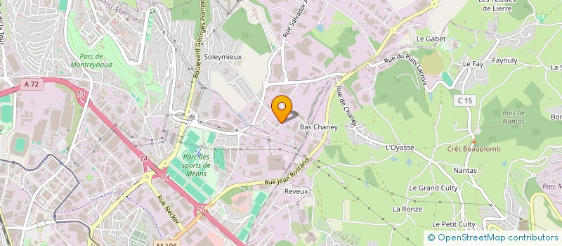 localisation de l'entreprise SOLUTIONS MECANIQUES POUR L'INDUSTRIE à LA TALAUDIERE