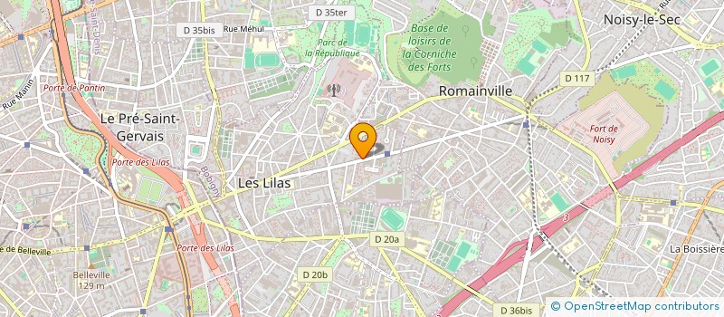localisation de l'entreprise SOLUTIONS OPTIQUES à LES LILAS