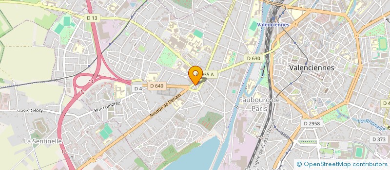 localisation de l'entreprise SOLUTIONS ORTHOPEDIE  VALENCIENNES