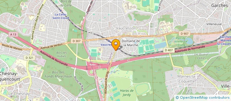 localisation de l'entreprise SOLUTIONS OUVERTURES  VAUCRESSON