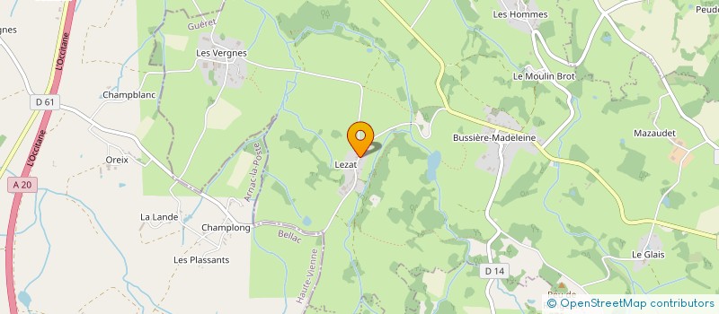 localisation de l'entreprise SOLUTIONS PATRIMOINE à LA SOUTERRAINE