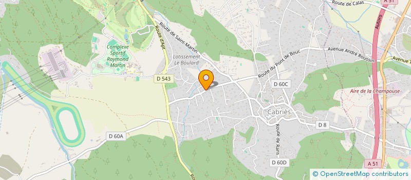 localisation de l'entreprise SOLUTIONS PLAQUISTE  CABRIES