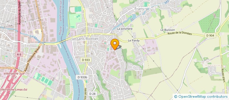localisation de l'entreprise SOLUTIONS PLASTIQUES RHONE ALPES à JASSANS-RIOTTIER