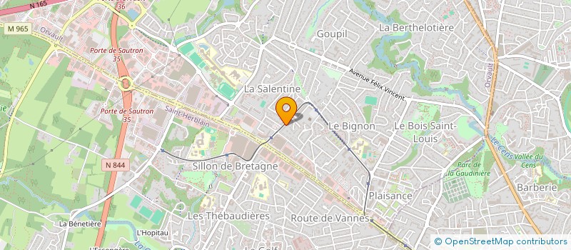 localisation de l'entreprise SOLUTIONS-POINTS VENTE-INFORMATIQUE à ORVAULT