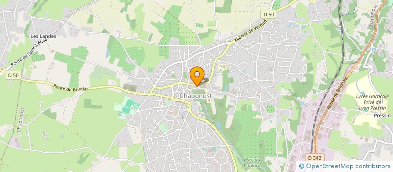 localisation de l'entreprise SOLUTIONS POUR TOUS  CHAPONOST