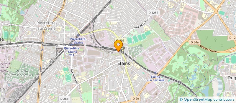 localisation de l'entreprise SOLUTIONS REAC à STAINS