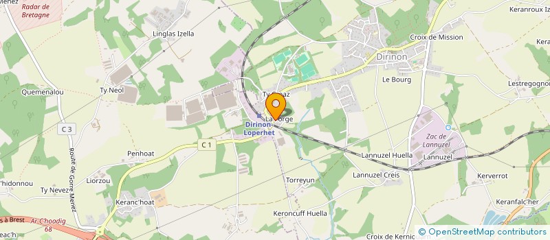 localisation de l'entreprise SOLUTIONS SANITAIRES SERVICES à DIRINON