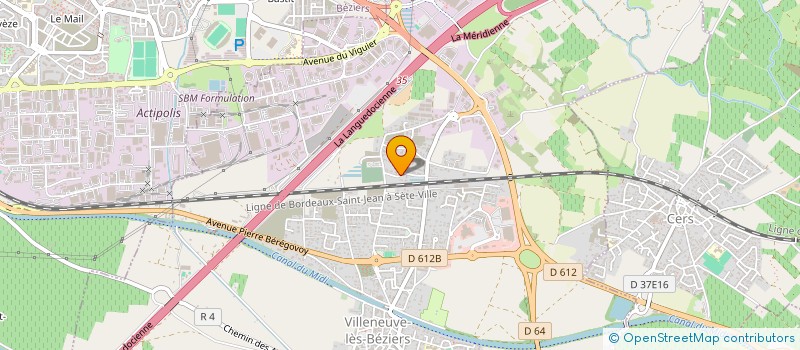localisation de l'entreprise SOLUTIONS TECHNIQUES AMIANTE  VILLENEUVE-LES-BEZIERS