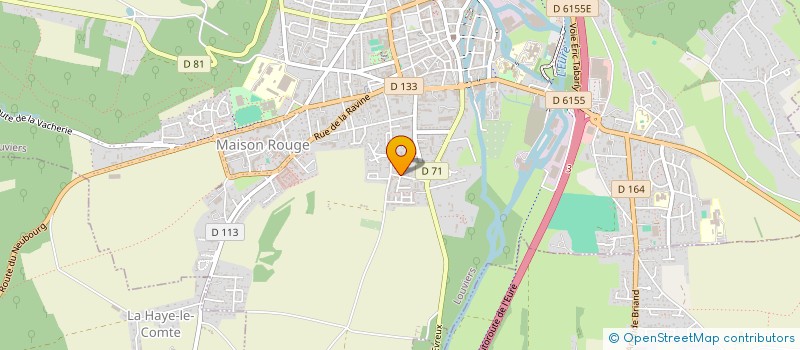 localisation de l'entreprise SOLUTIONS TECHNIQUES POUR LE BATIMENT- DISTRIBUTION  LOUVIERS