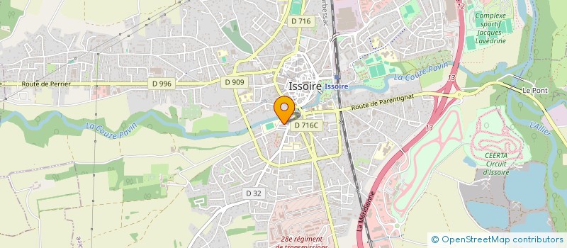 localisation de l'entreprise SOLUTIONS TECHNIQUES SERVICES  ISSOIRE