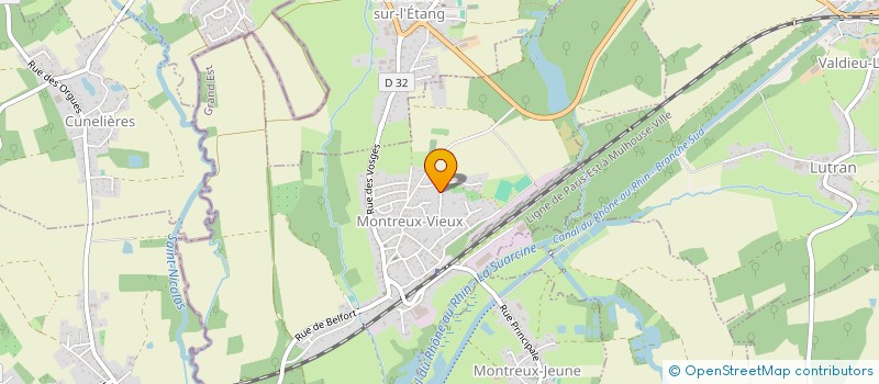 localisation de l'entreprise SOLUTIONS TOITURES  MONTREUX-VIEUX