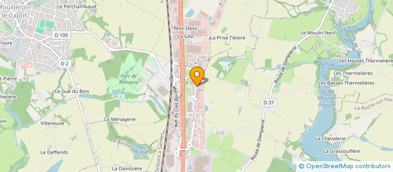 localisation de l'entreprise SOLUTIONS TOITURES YONNAISES  MOUILLERON-LE-CAPTIF