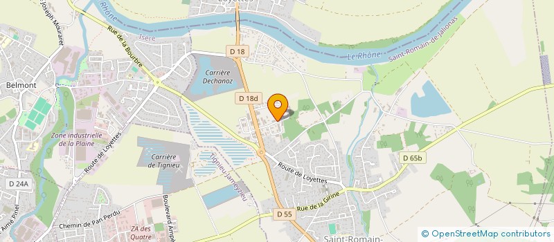 localisation de l'entreprise SOLUTIONS TRAITEMENTS COUVERTURES DANGEREUSES  SAINT-DENIS-LES-BOURG