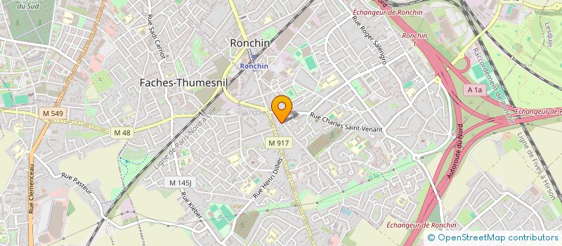 localisation de l'entreprise SOLUTIONS TRAVAUX SERVICES NORD  RONCHIN