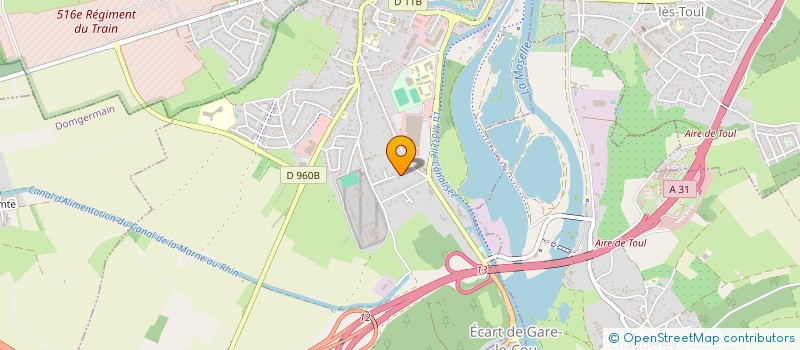 localisation de l'entreprise SOLUTIONSFINANCE NCLS  TOUL