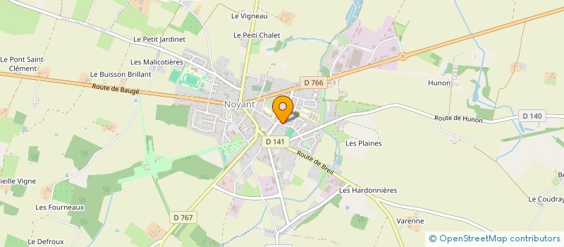 localisation de l'entreprise SOLUTIV EMPLOI à NOYANT-VILLAGES