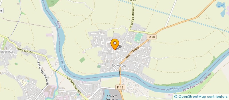 localisation de l'entreprise SOLUTR'AIN (SOLUTIONS ET TRANSPORTS DE L'AIN)  LOYETTES