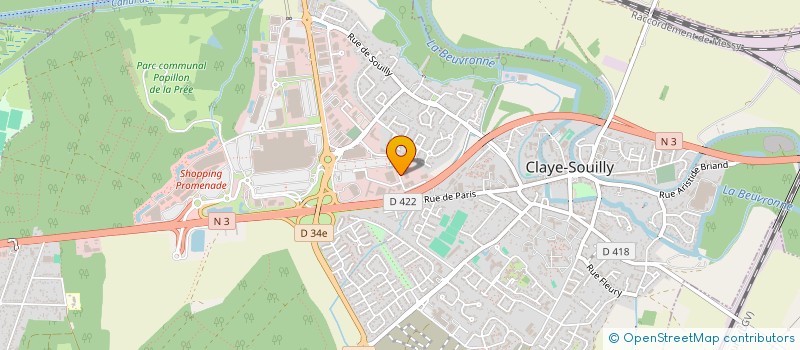 localisation de l'entreprise SOLUTRANS LOGISTIQUE  CLAYE-SOUILLY