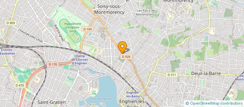 localisation de l'entreprise SOLUTRANSAD à ENGHIEN-LES-BAINS
