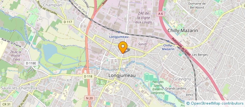 localisation de l'entreprise SOLVEIG à LONGJUMEAU