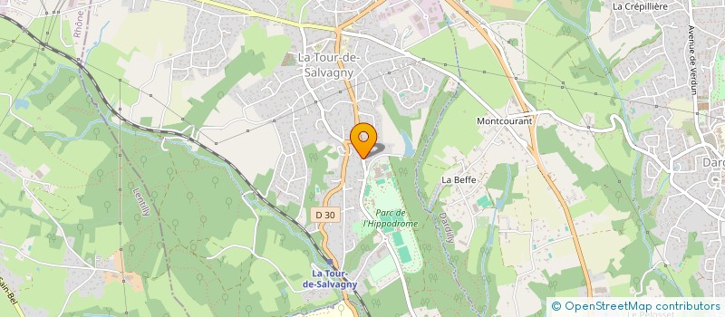 localisation de l'entreprise SOLVEIG à LA TOUR-DE-SALVAGNY